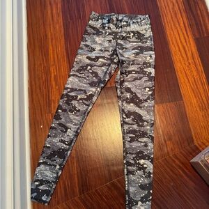 Terez Black and Gray Camo Leggings